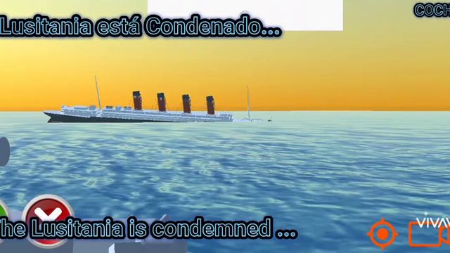 SINKING OF THE RMS LUSITANIA FULL MOVIE.  (SHIP MOORING 3D)