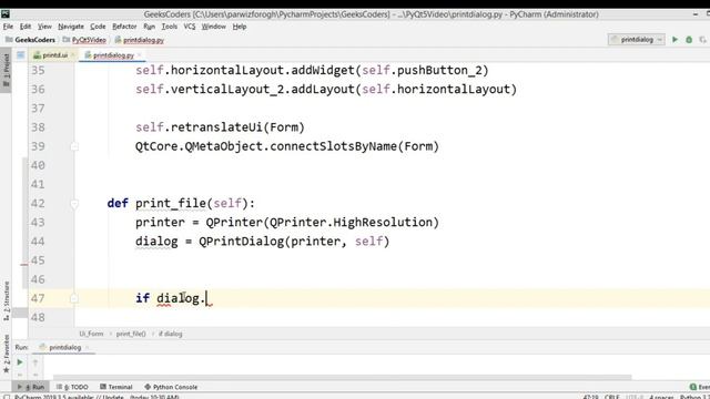PyQt5 Tutorial - How to Create Printer Dialog with QPrinter смотреть онлайн