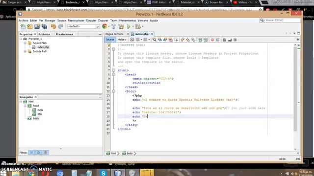 Modificación del archivo index.php смотреть онлайн