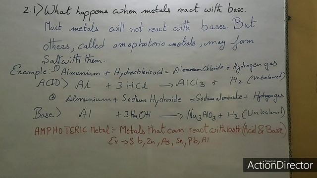 Acid, Base & Salt(Part 6)(Class - 10)How metal react with base смотреть онлайн