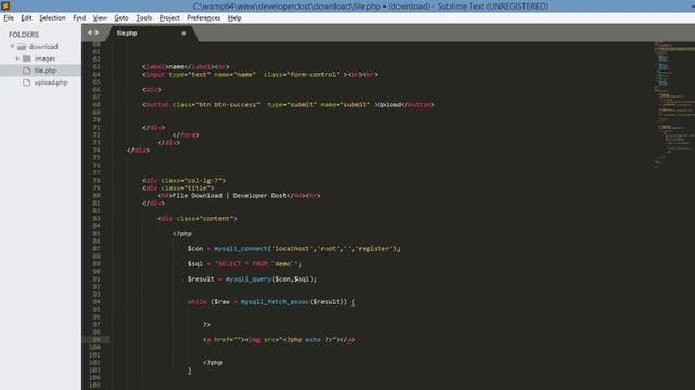 File Download in PHP || ANY EXTENTION (pdf/img/video/audio/other) | Developer Dost | HINDI смотреть онлайн