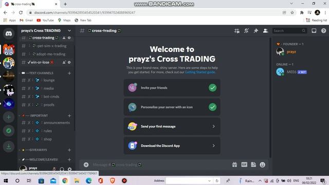 Roblox Cross Trading Discord server (link in desc) смотреть онлайн