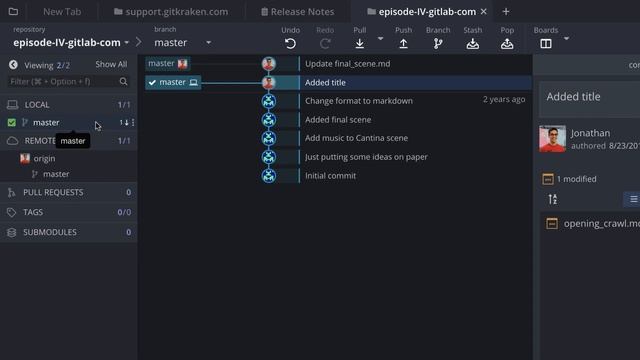 How to use GitLab with GitKraken Git GUI смотреть онлайн