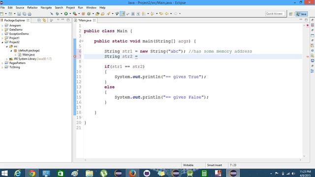 Difference between == and equals method in Java | Team MAST смотреть онлайн