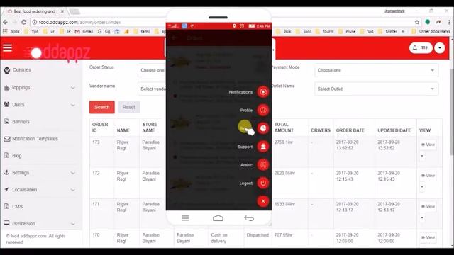 Online food ordering system driver app demo смотреть онлайн