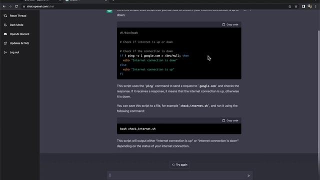 Open AI ChatGpt auto generate shell script #openai #chatgpt #shell #scripting смотреть онлайн