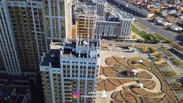 АСТАНА с ВЫСОТЫ птичьего полета. золотая осень. Пока октябрь 2019г. смотреть онлайн