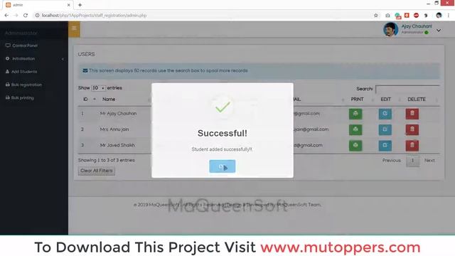 eCard Generator PHP - Staff ID Card Creation & Printing System [MaQueenSoft] смотреть онлайн