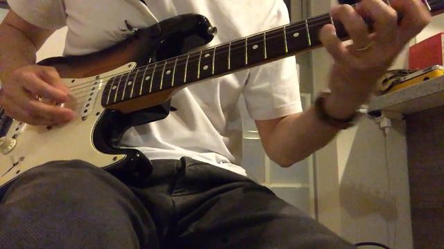 Blues Rock Guitar licks improvisation with Fender Stratocaster on Fender pro junior Ⅳ, creamy crunc смотреть онлайн