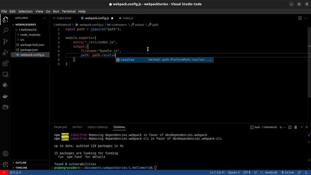 Hello World Webpack Configuration | urdu hindi #2 смотреть онлайн