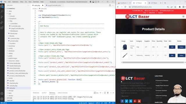 Expert PHP Laravel | E-Commerce Project | CRUD | Part-9 смотреть онлайн