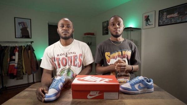 Nike Dunk Low UNC /"UNIVERSITY BLUE" ALMOST IDENTICAL TO THE COAST DUNK /HOW TO STYLE DUNKS ON FEET