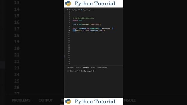 Read / Scrape Word (.docx) Files With Python | Python Tutorial смотреть онлайн