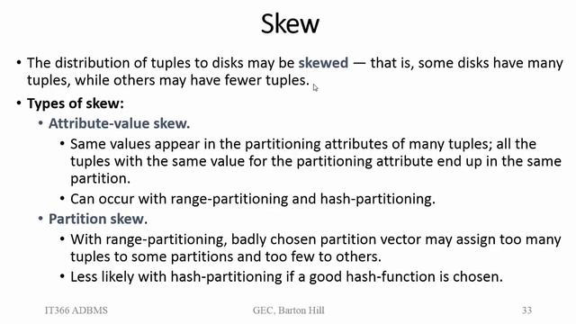 Skew in Parallel Database | Module 6 | KTU IT366 ADBMS | Malayalam смотреть онлайн
