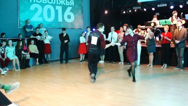 Lindy Hop Open Stritly Final @ Кубок Поволжья 2016 смотреть онлайн