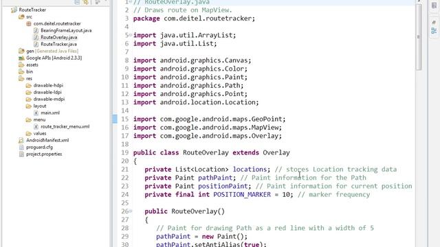 lesson11 18 RouteOverlay java package statement, import statem смотреть онлайн
