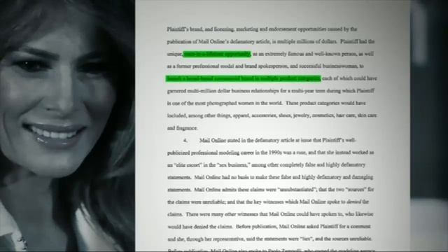 Melania Trump accepts damages from Daily Mail over escort allegations смотреть онлайн