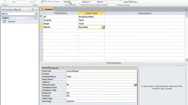Set Default Value to Field in MS Access 2007 смотреть онлайн