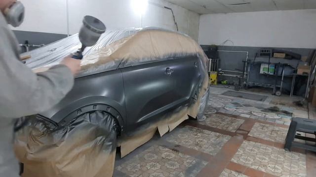 Kia Sportage 3 - Подготовка и покраска авто. смотреть онлайн