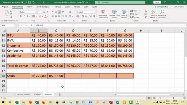 CEPAG CB MAT 07 DE JUNHO 2021 excel 2 смотреть онлайн