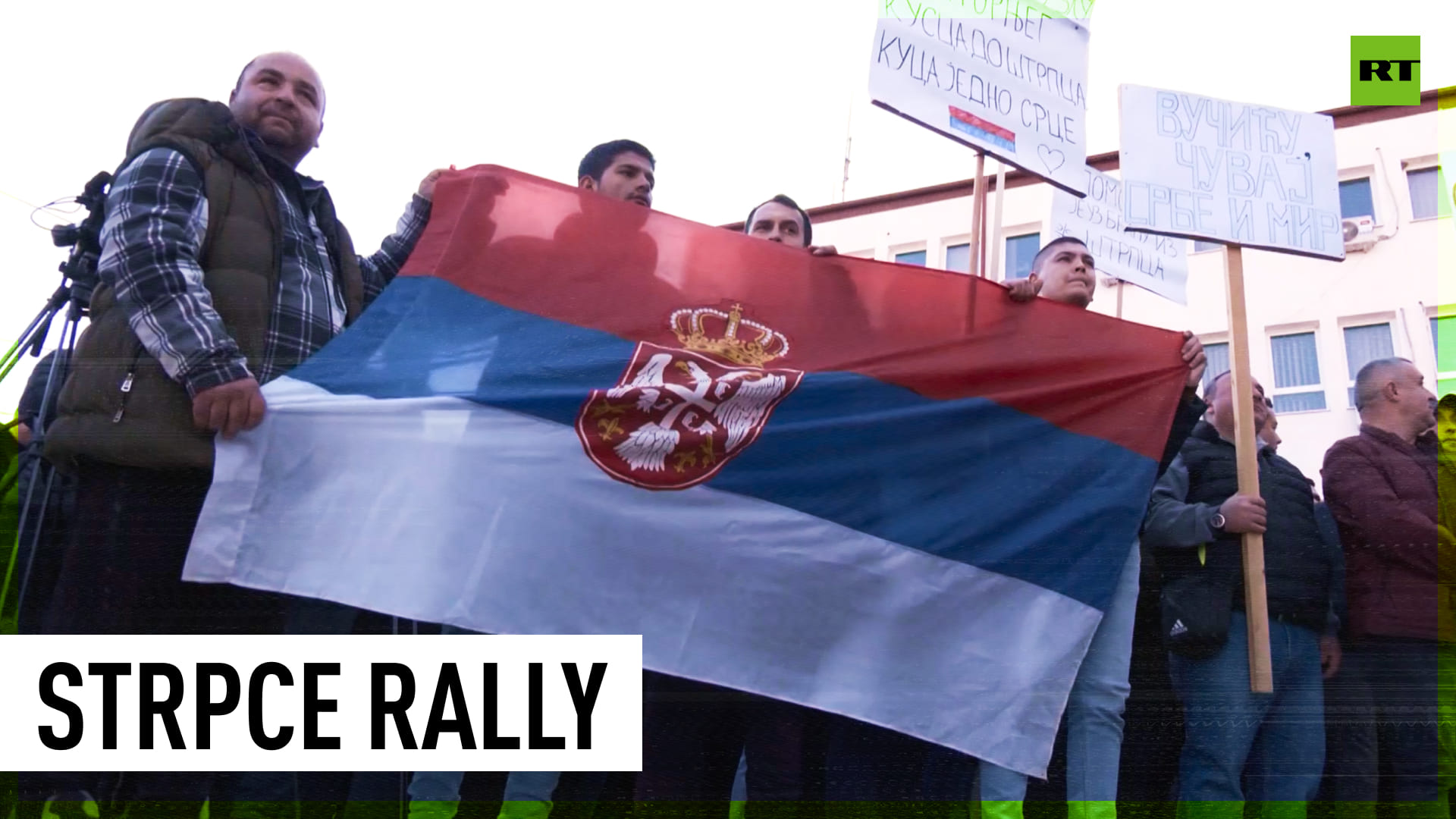 Rally In Strpce After Two Serbs Injured Amid Shooting In Kosovo