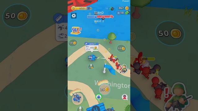 War Zone Battle: Country War - Gameplay Walkthrough Part 1 Stickman War Army Commander Base Defense смотреть онлайн