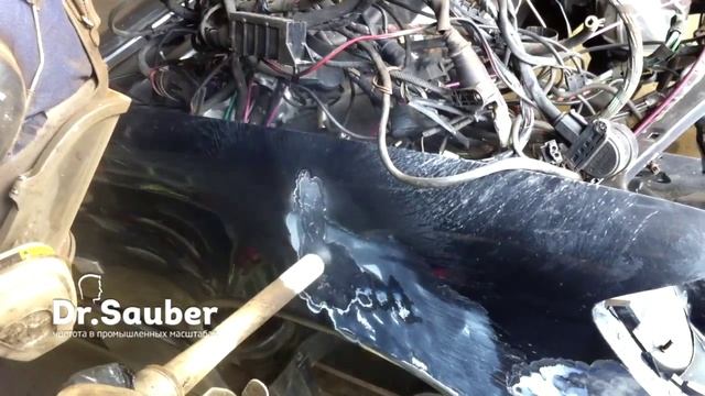 Удаление старой краски с автомобиля сухим льдом. смотреть онлайн