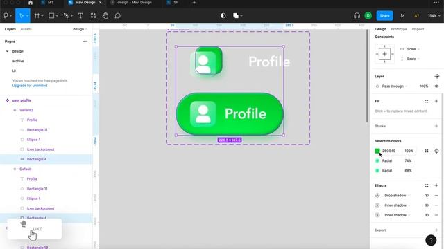 Figma Tutorial: ANIMATED Profile (User) Icon – INTERACTIVE Glassmorphic Icon (+ HOVER State) смотреть онлайн