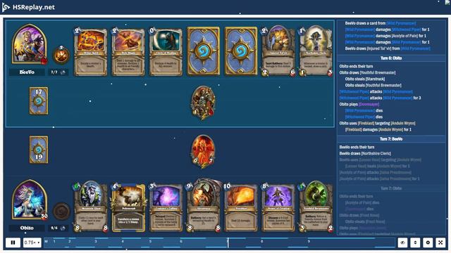 ProGaming - Hearthstone, Highlander Mage(2) vs Combo Priest(2) by BeeVo and Obito, Ranked - Stand.. смотреть онлайн