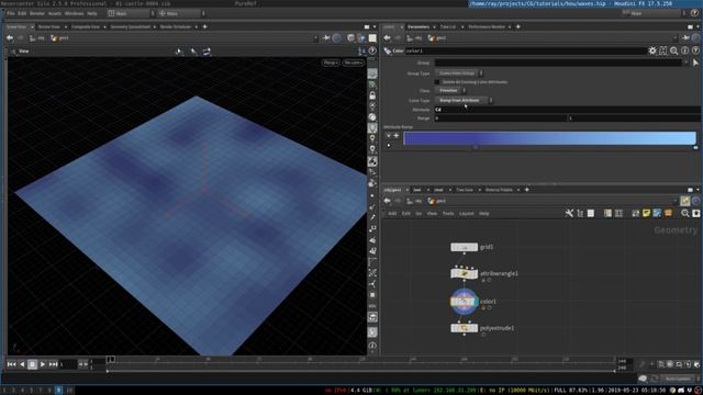 Lowpoly Waves in SideFX Houdini смотреть онлайн
