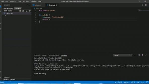 Visual Studio Error |undefined reference to winmain@16| Collect2.exe: error ID returned1 exit statu