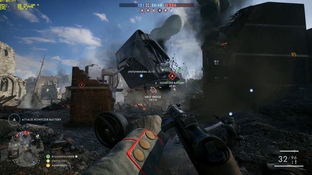 Flying Tank Glitch in Battlefield 1 смотреть онлайн