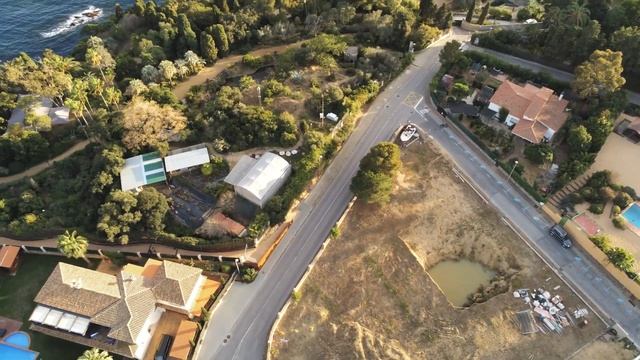 Drone view of Cala Bona, Cala de Sant Francesc смотреть онлайн