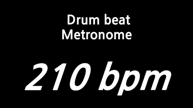 210 bpm drumbeat metronome смотреть онлайн