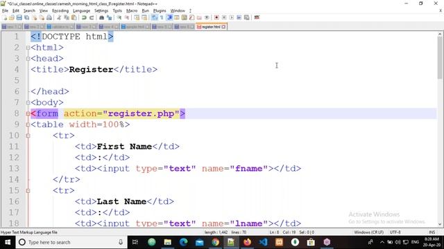 HTML5/CSS3/BOOTSTRAP4 tutorials || Class - 1 || by Mr. Ramesh On 20-04-2020 @8AM смотреть онлайн