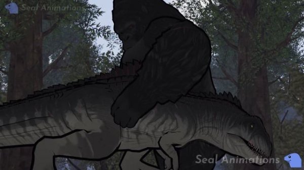 King Kong (2005) vs Giganotosaurus | Animation (Part 1/9)