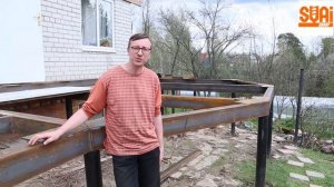 пристройка к дому на винтовых сваях