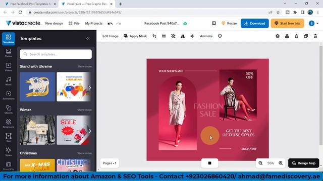Crello vs Canva | Crello Complete Tutorial | VistaCreate Tools in Hindi/Urdu смотреть онлайн