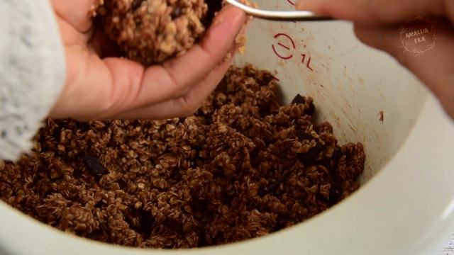 Dark Chocolate Oat Cookies. Easy Oatmeal Cookies. смотреть онлайн