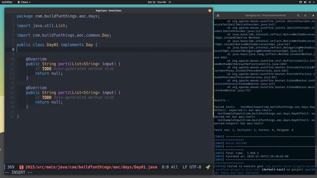 Advent of Code 2015 puzzle 01 [Java] смотреть онлайн