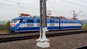 Электровоз ЧС200-004 (ТЧЭ-8) на I\/ Международном ж/д салоне «ЭКСПО 1520» в Щербинке.