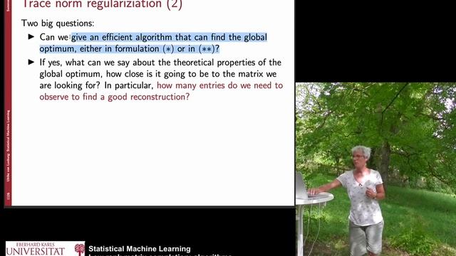 Statistical Machine Learning Part 51 - Low rank matrix completion: algorithms смотреть онлайн