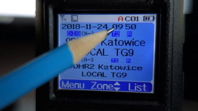 AnyTone AT-D868UV GPS DMR prezentacja ekranu głównego [POL] смотреть онлайн