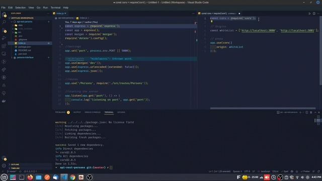 Solucionar el bloqueo de CORS en nuestro servidor de Node.js. смотреть онлайн