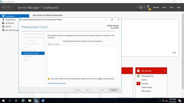 How to promote Windows Server 2019 to be a Domain Controller смотреть онлайн