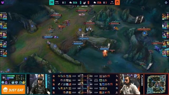 LEC Summer Split 2023 - Playoffs D1 - FNC vs TH - BO5 смотреть онлайн