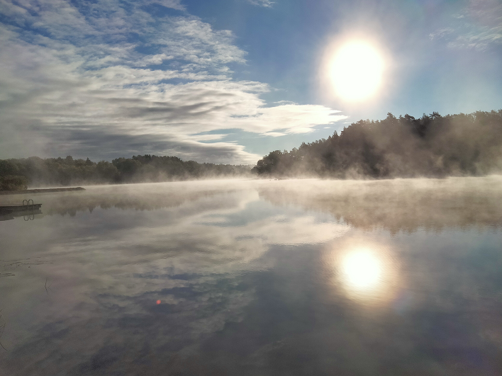 ПРОГУЛКА В ТУМАНЕ НА ОЗЕРЕ смотреть онлайн