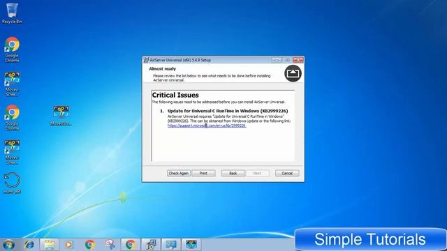 How To Solve Update for Universal C Runtime In Windows 7 KB2999226? смотреть онлайн