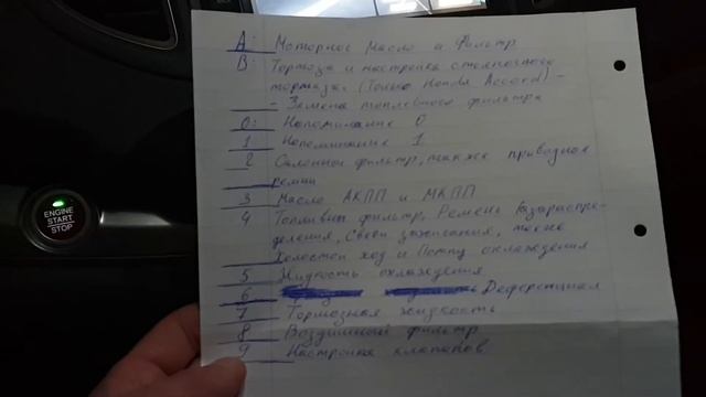 Honda CRV коды тех обслуживания и сброс сервисного интервала смотреть онлайн