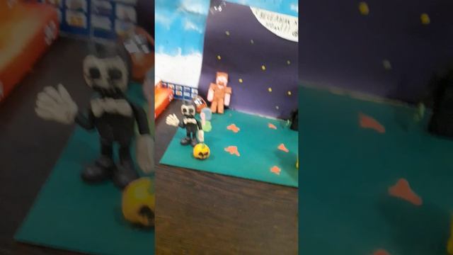 поделка из пластилина:Весёлый Хэллоуин смотреть онлайн